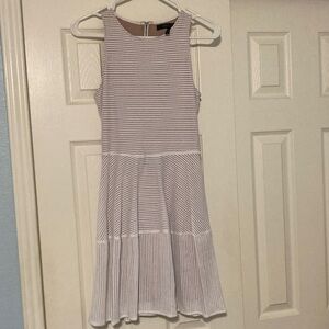 BCBGMaxAzria Dress in White and Nude